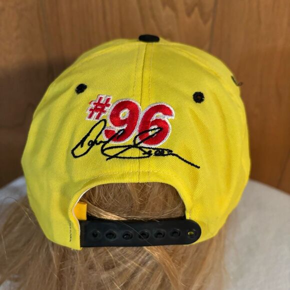 CAT Racing Caterpillar Logo # 95 Snapback hat cap Made in USA with vintage pin - Picture 5 of 7
